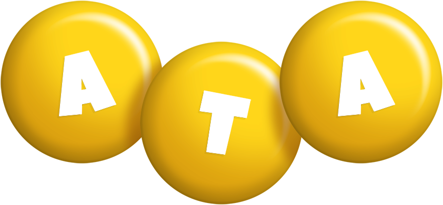 Ata candy-yellow logo