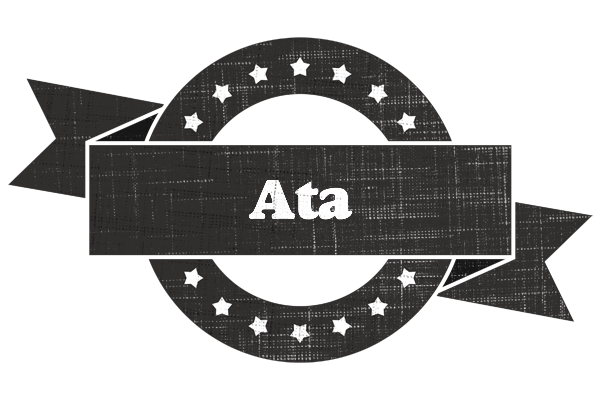 Ata grunge logo