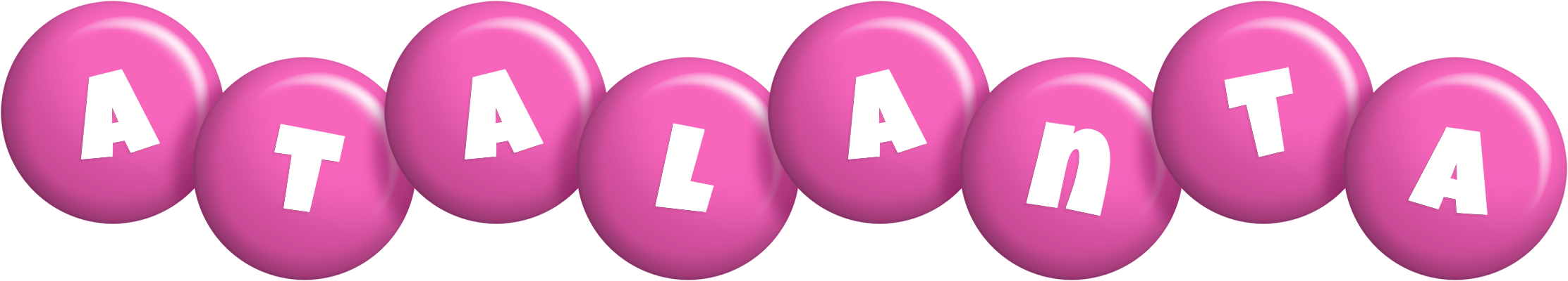 Atalanta candy-pink logo