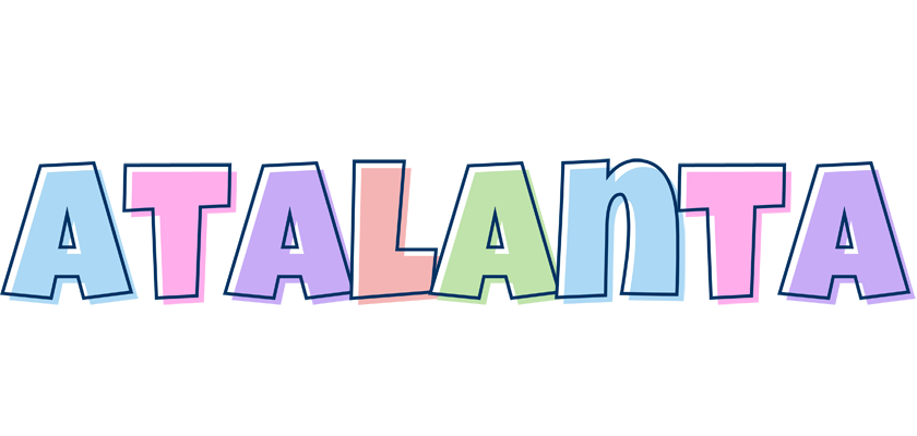 Atalanta pastel logo