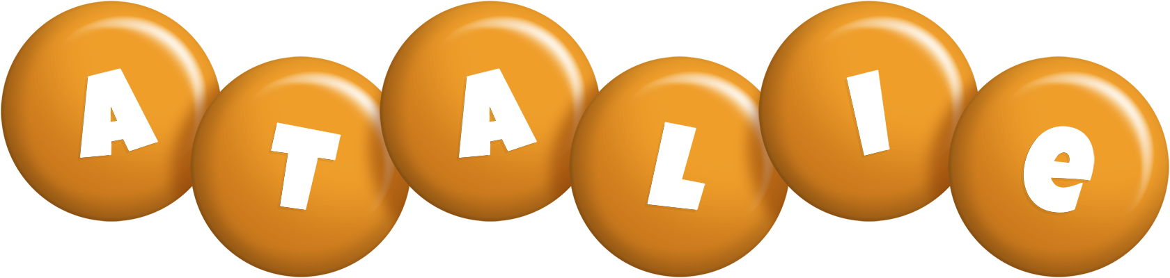Atalie candy-orange logo