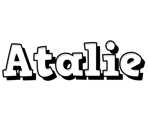 Atalie snowing logo