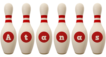 Atanas bowling-pin logo