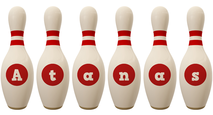 Atanas bowling-pin logo