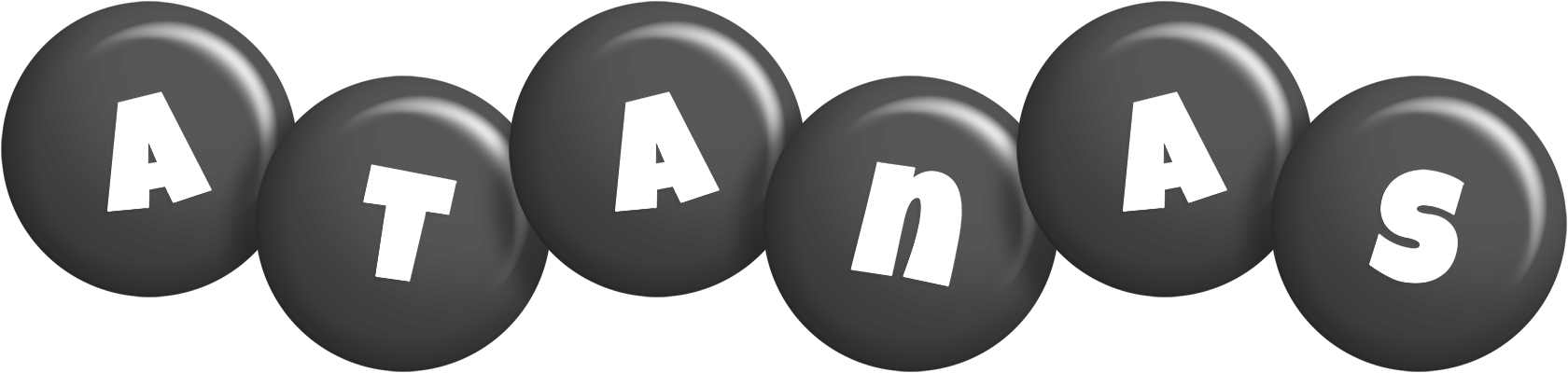 Atanas candy-black logo