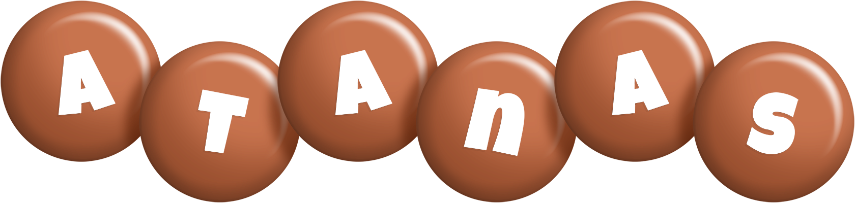 Atanas candy-brown logo