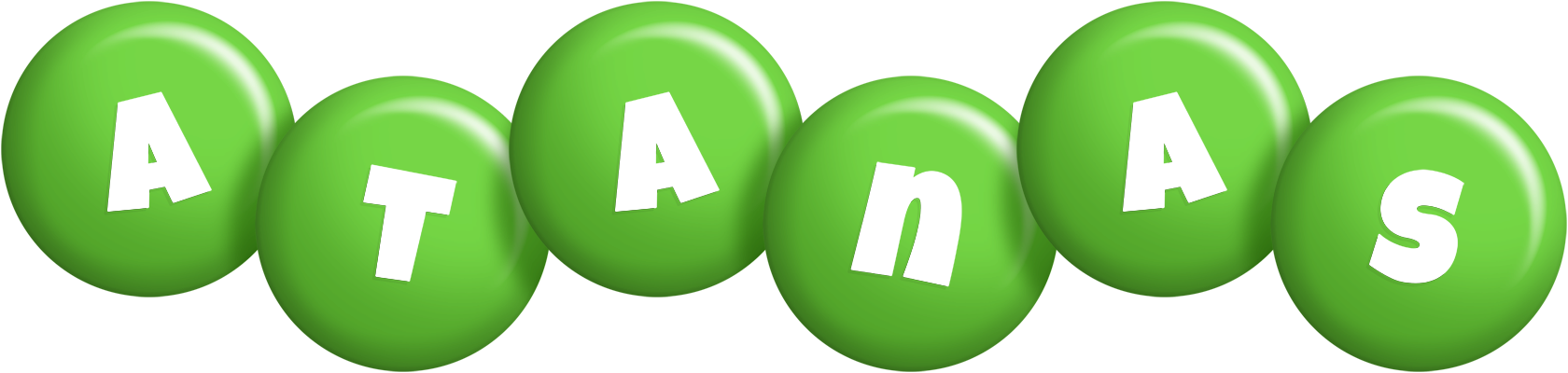 Atanas candy-green logo