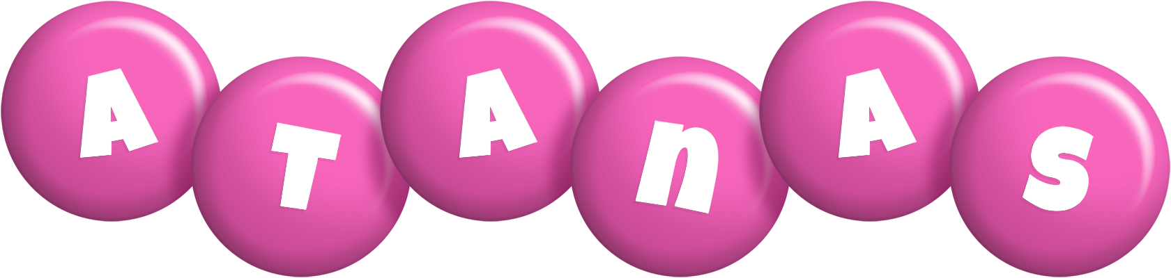 Atanas candy-pink logo
