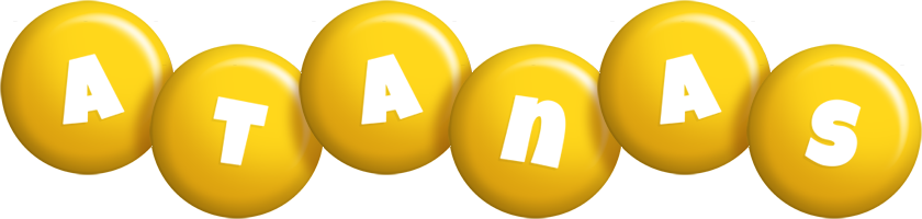 Atanas candy-yellow logo