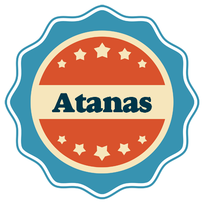 Atanas labels logo