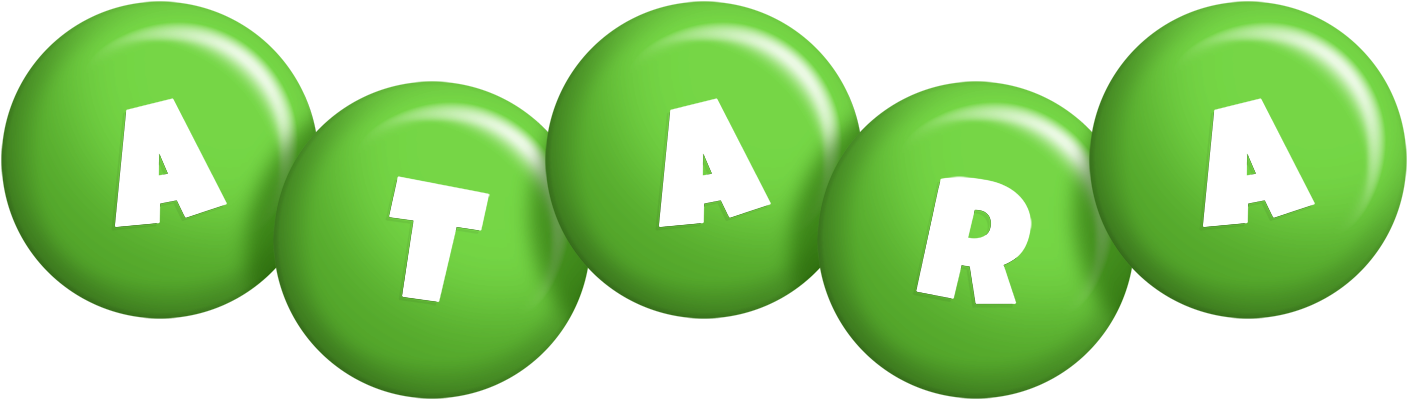 Atara candy-green logo