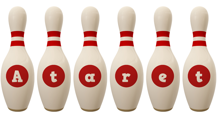 Ataret bowling-pin logo