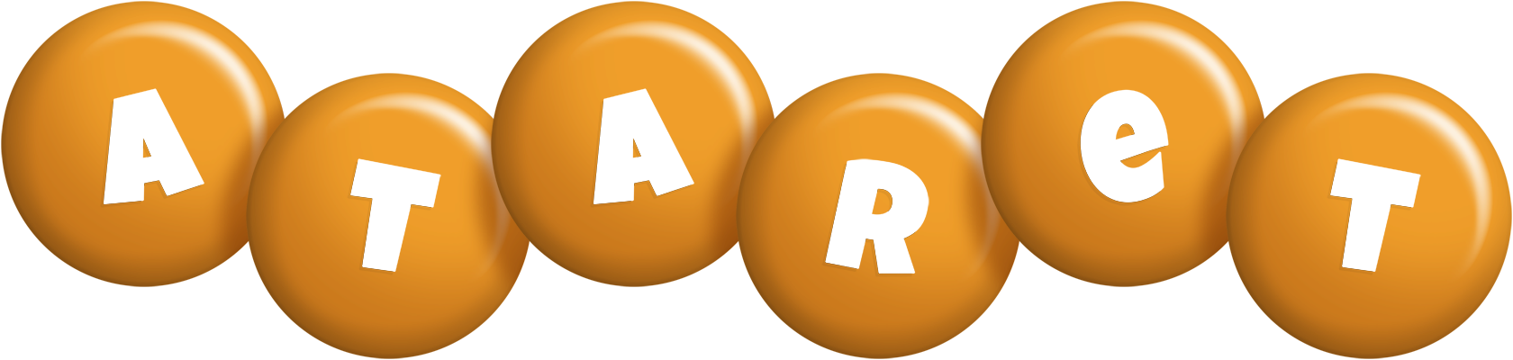 Ataret candy-orange logo