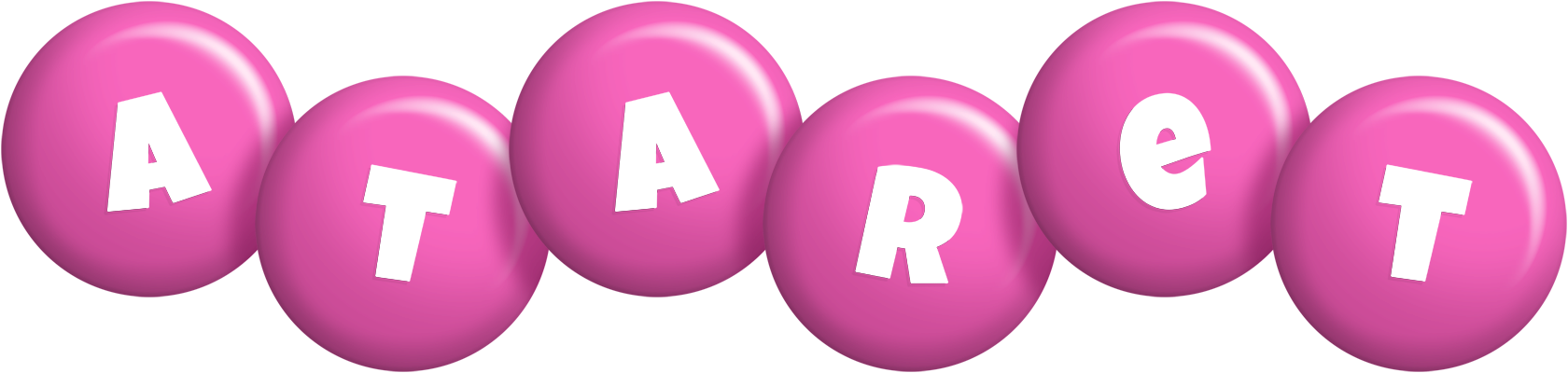 Ataret candy-pink logo