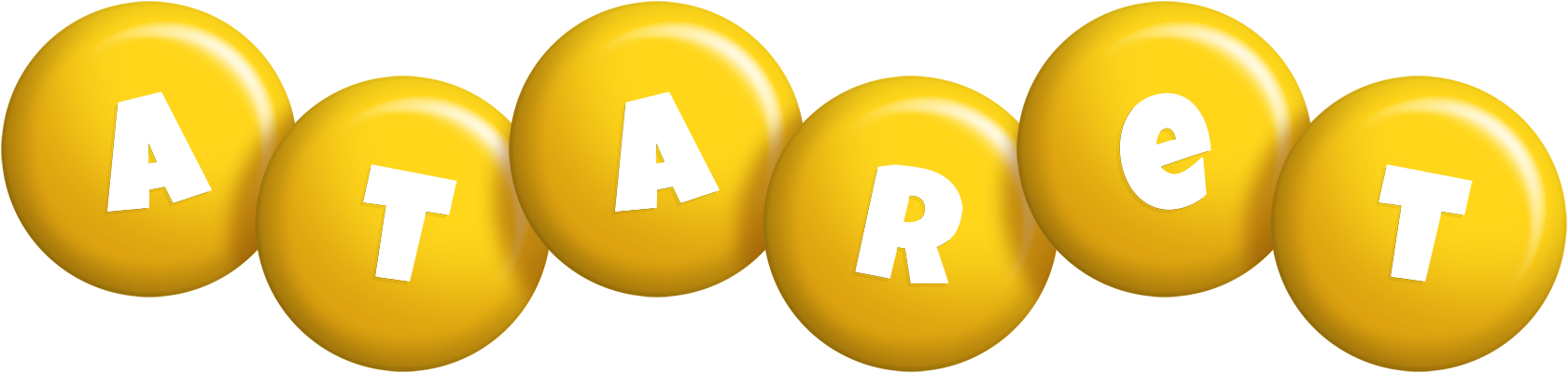 Ataret candy-yellow logo