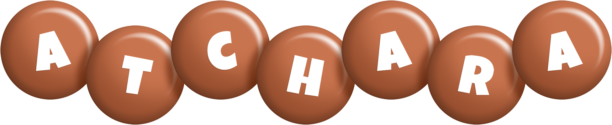 Atchara candy-brown logo