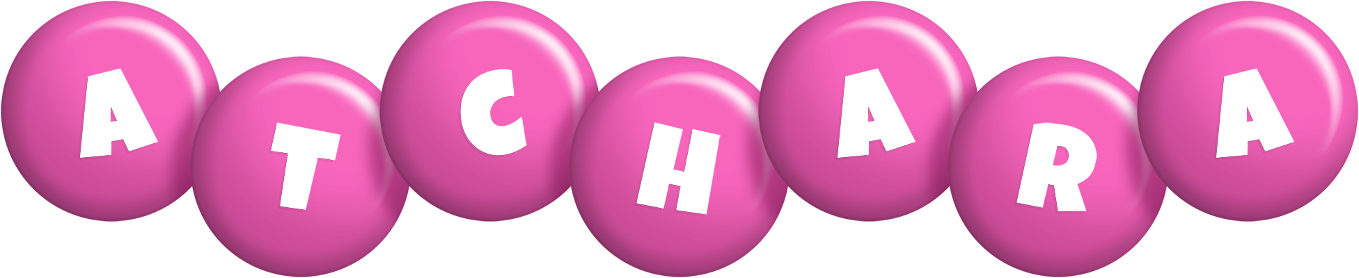 Atchara candy-pink logo