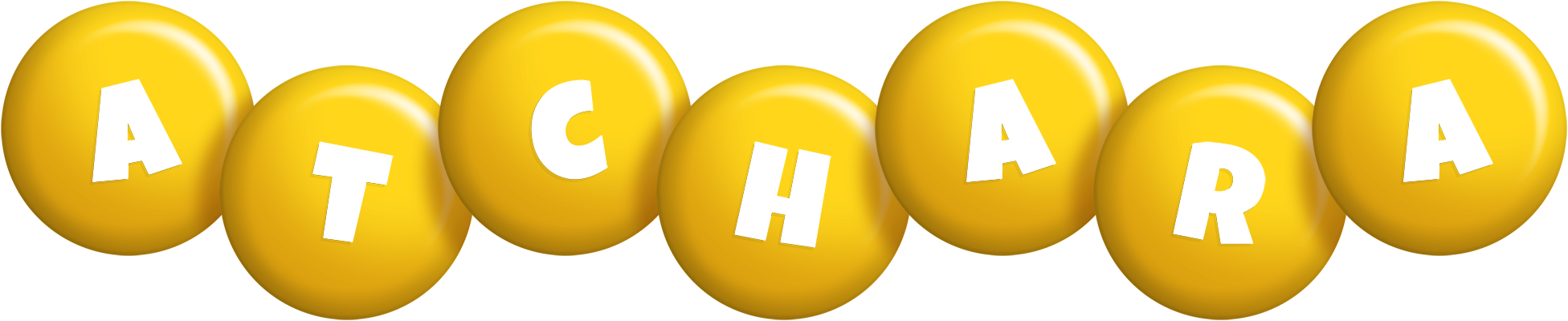Atchara candy-yellow logo
