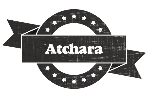 Atchara grunge logo