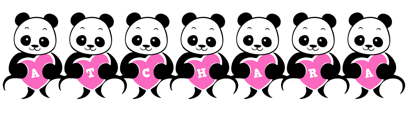 Atchara love-panda logo