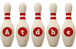 Atdhe bowling-pin logo