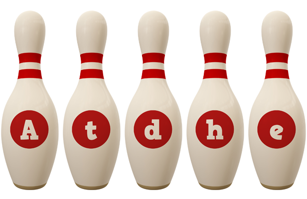 Atdhe bowling-pin logo