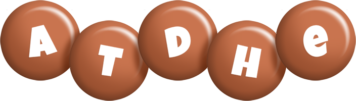 Atdhe candy-brown logo