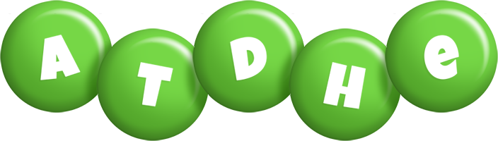 Atdhe candy-green logo