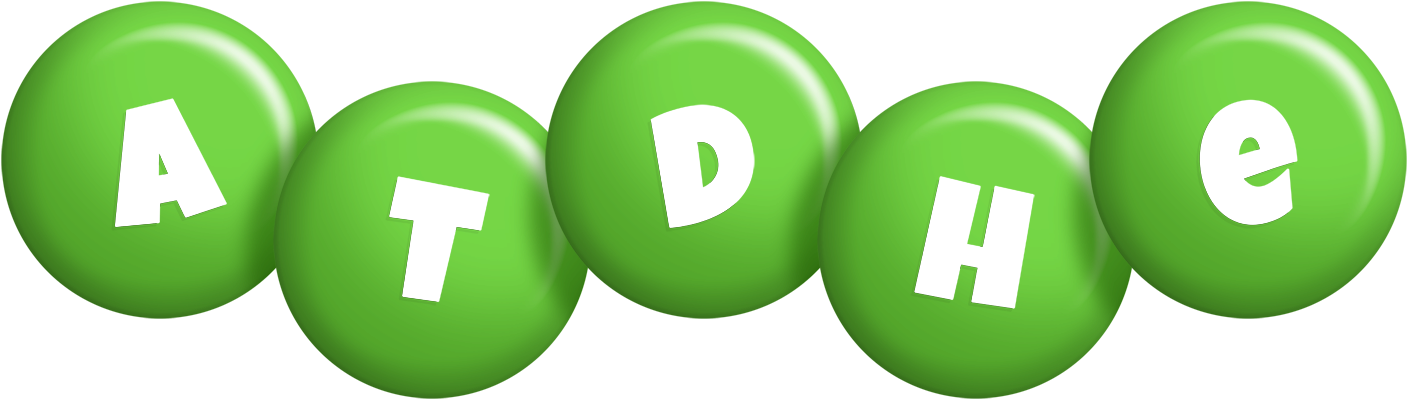 Atdhe candy-green logo