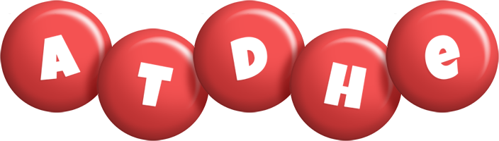 Atdhe candy-red logo