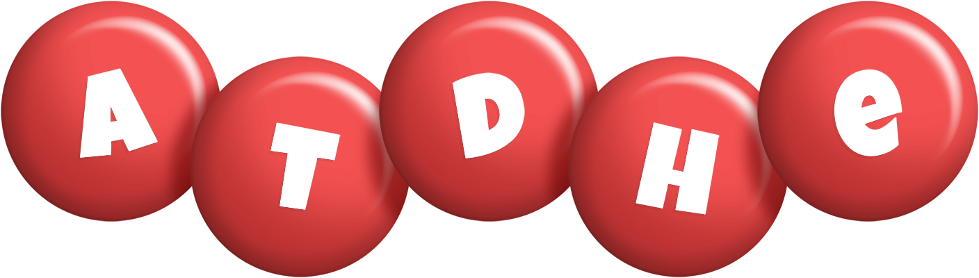 Atdhe candy-red logo