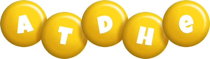 Atdhe candy-yellow logo