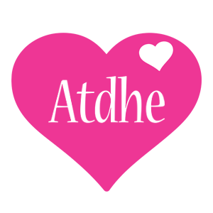 Atdhe love-heart logo