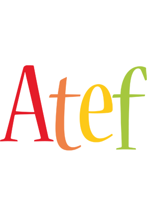 Atef birthday logo