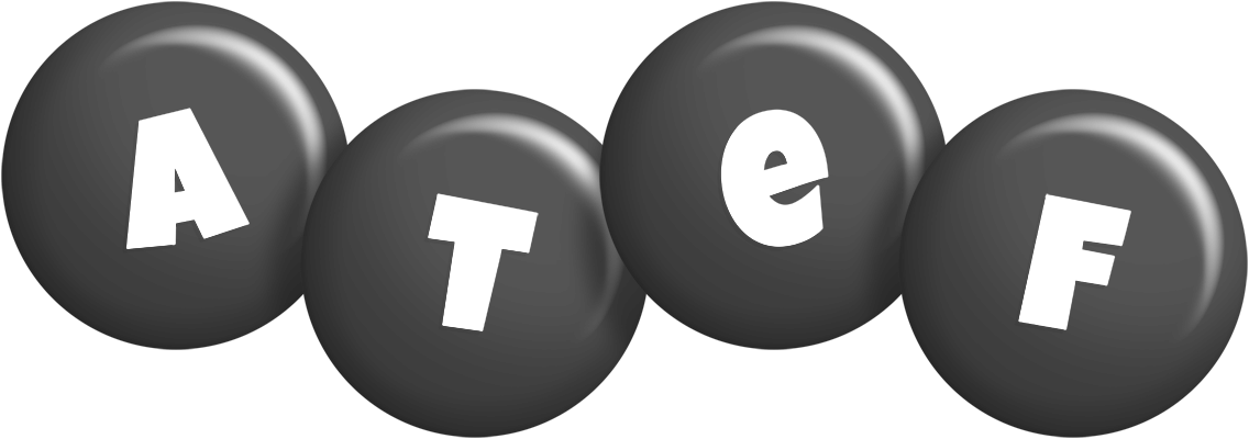 Atef candy-black logo