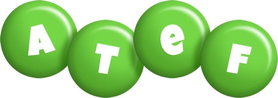 Atef candy-green logo