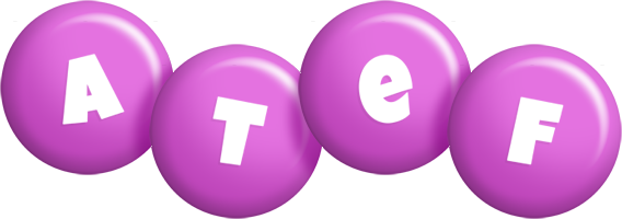 Atef candy-purple logo