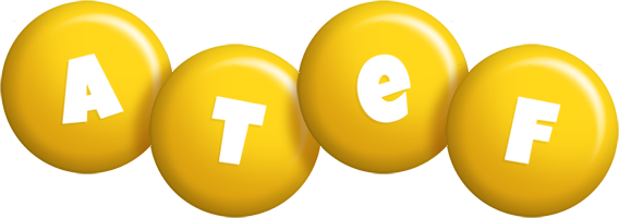 Atef candy-yellow logo