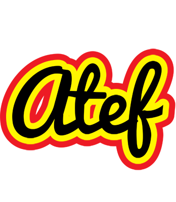 Atef flaming logo
