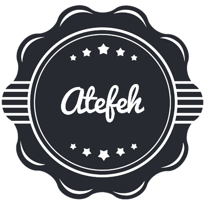 Atefeh badge logo