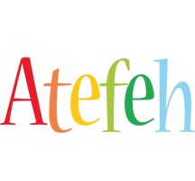 Atefeh birthday logo