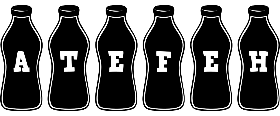 Atefeh bottle logo