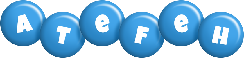 Atefeh candy-blue logo