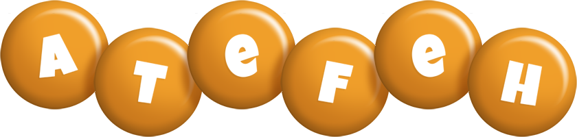 Atefeh candy-orange logo