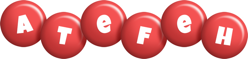 Atefeh candy-red logo