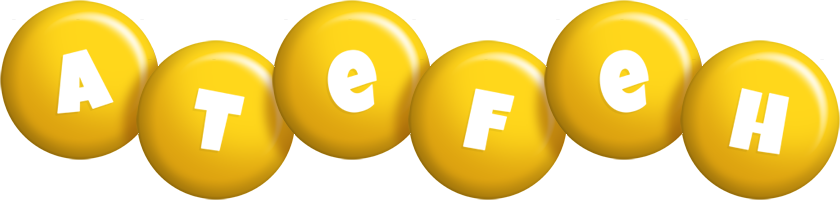 Atefeh candy-yellow logo