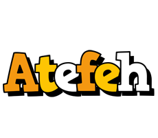 Atefeh cartoon logo