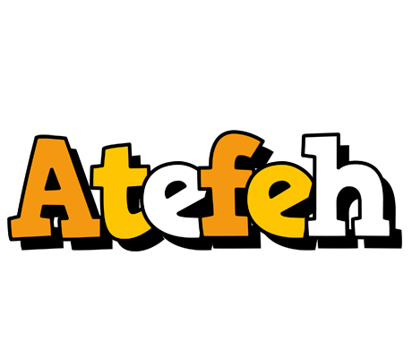 Atefeh cartoon logo