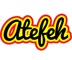 Atefeh flaming logo