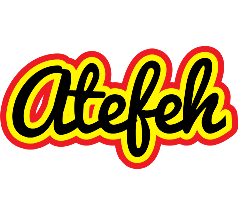 Atefeh flaming logo